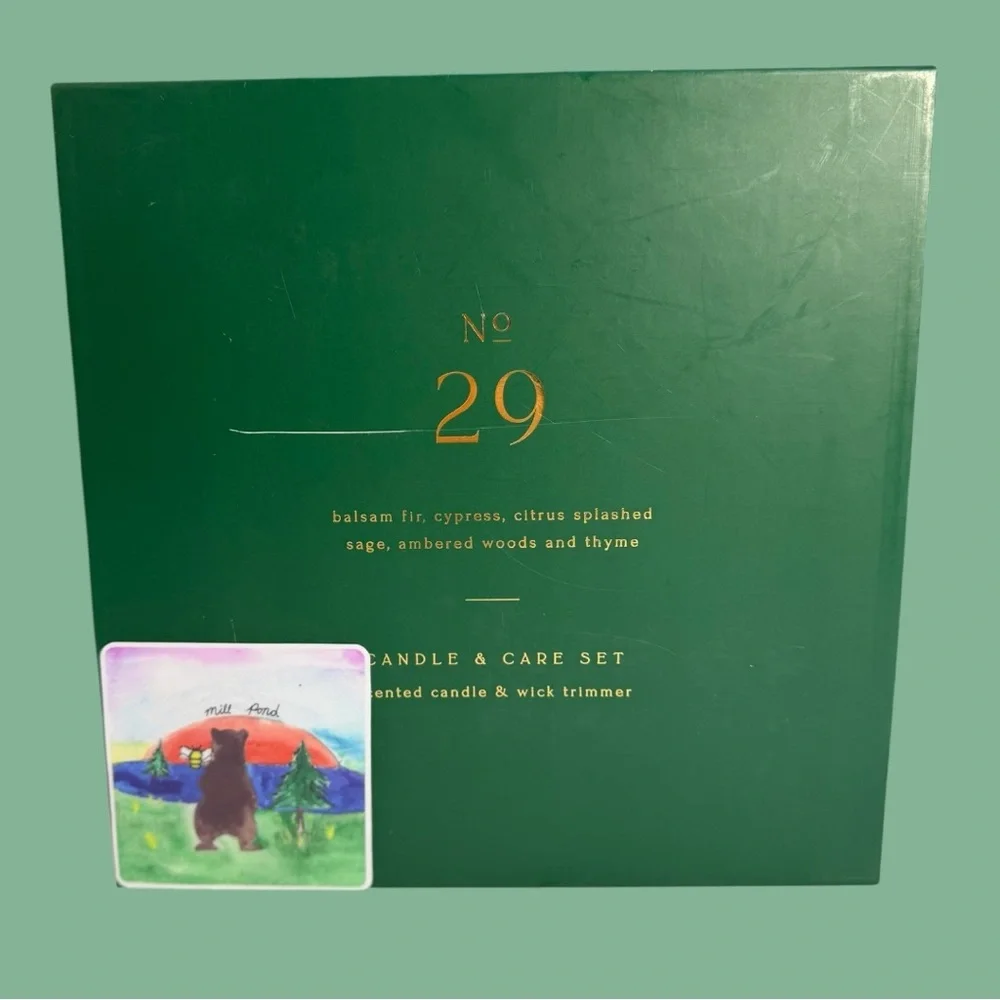 NINETY SIX No. 29 Candle Set with Gold Wick Trimmer